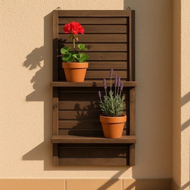 Винтидж висящ сгъваем цветарник