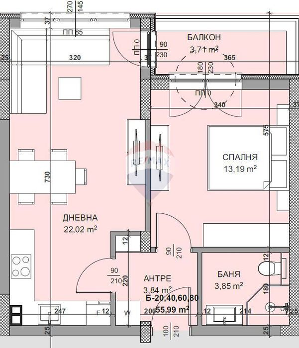 Двустаен апартамент, кв. Владислав Варненчик Т4788