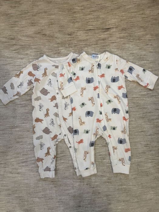 Сет от 5 бр. Ръмпари за бебе, на марката НМ 3 бр. 4-6м. И 2 бр. 2-4м.