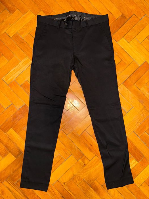 Мъжки черен костюм с риза