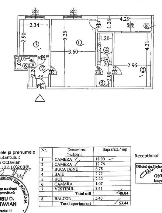 Apartament 2 camere 53 mp, Colentina intersecție Teiul Doamnei