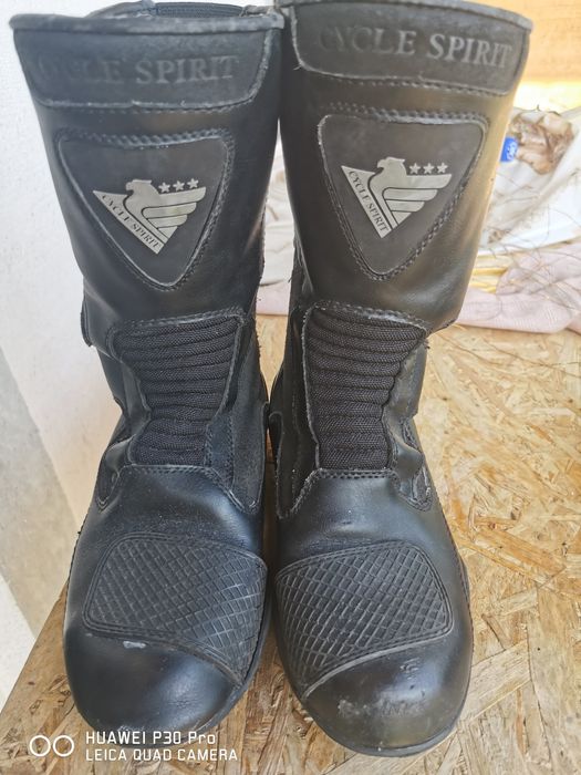 Ghete Moto M38 Talpică 25cm Piele