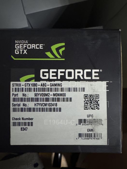 Asus GeForce GTX1080 Strix