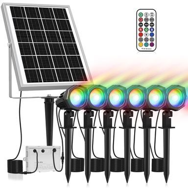 Set proiectoare solare RGB
