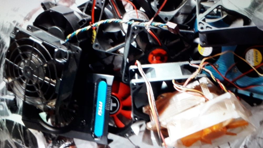 Ventilatoare calculator fan 120 mm 80 mm cu lumini sau fara stare buna