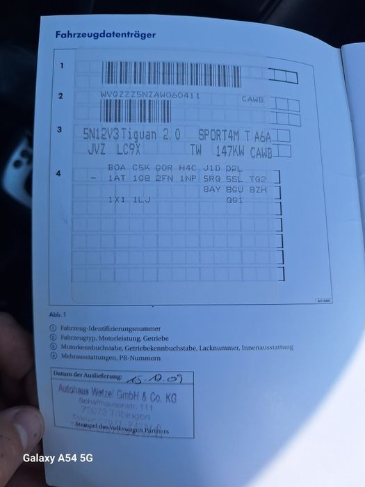 Dezmembrez VW Tiguan R-line 2010 2.0 tfsi CAW cod culoare LC9X