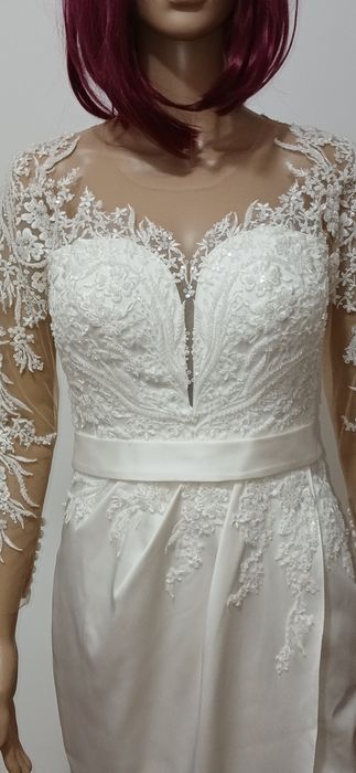 Rochie de mireasă/ cununie civilă, mărimea 40, White Lady
