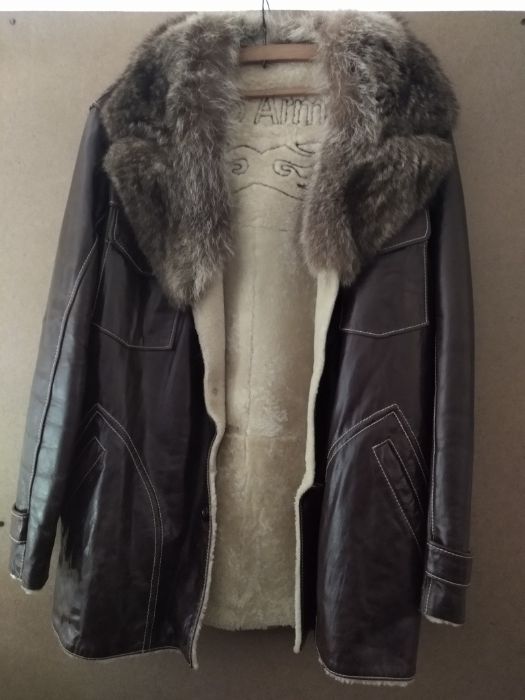 Кожено палто, естествена кожа