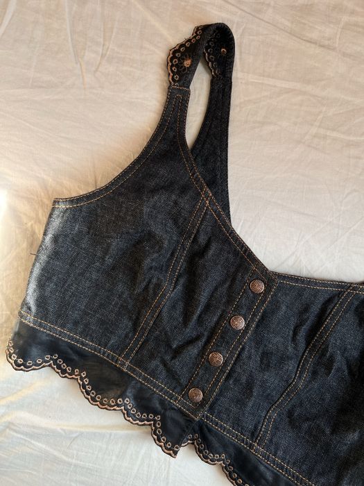 Top din denim Kenzo – stil vintage