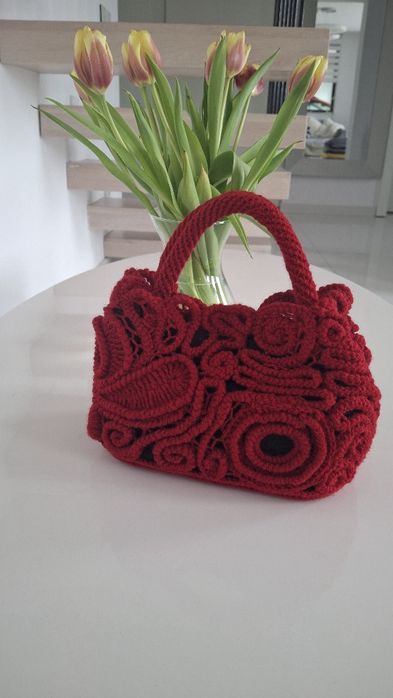 Geanta Handmade Irish Crochet