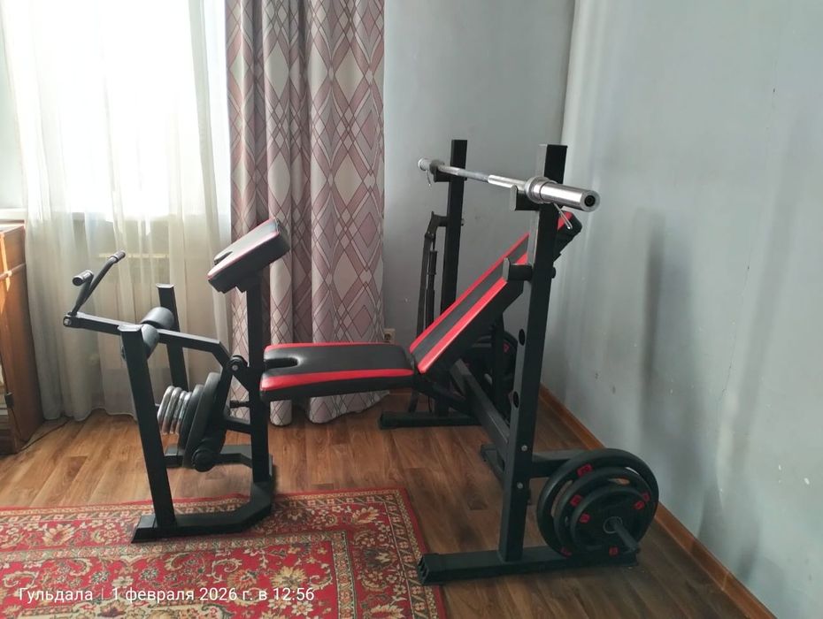 Жим Лёжа 4в 1 с весом 100кг