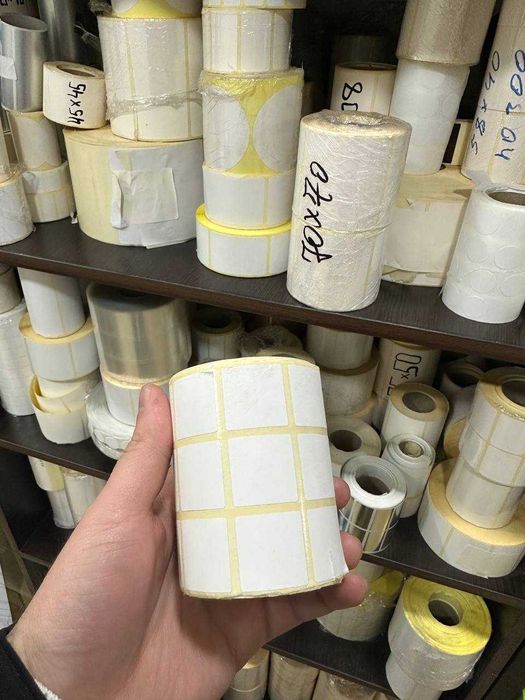 Самоклеющаяся термо стикеры от Производителя, Оптовая цена. Этикетки