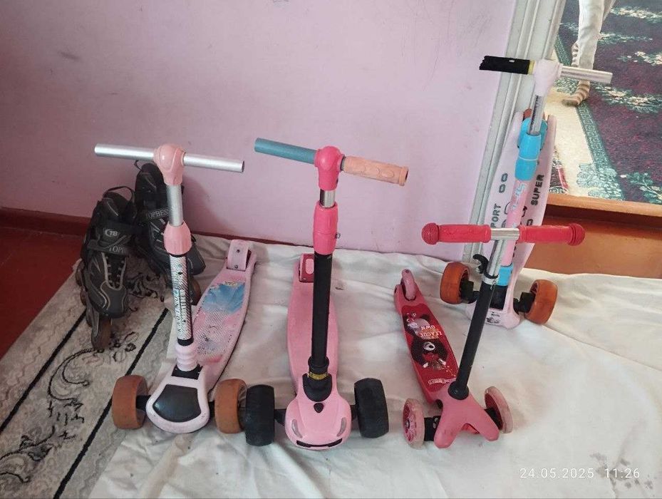 Самокаты ролики ходунок