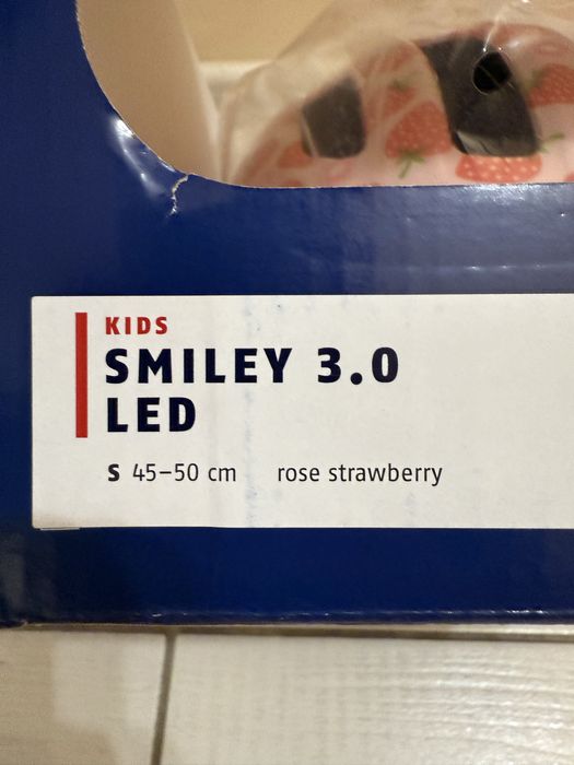 Детска каска Abus Smiley 3.0 rose strawberry