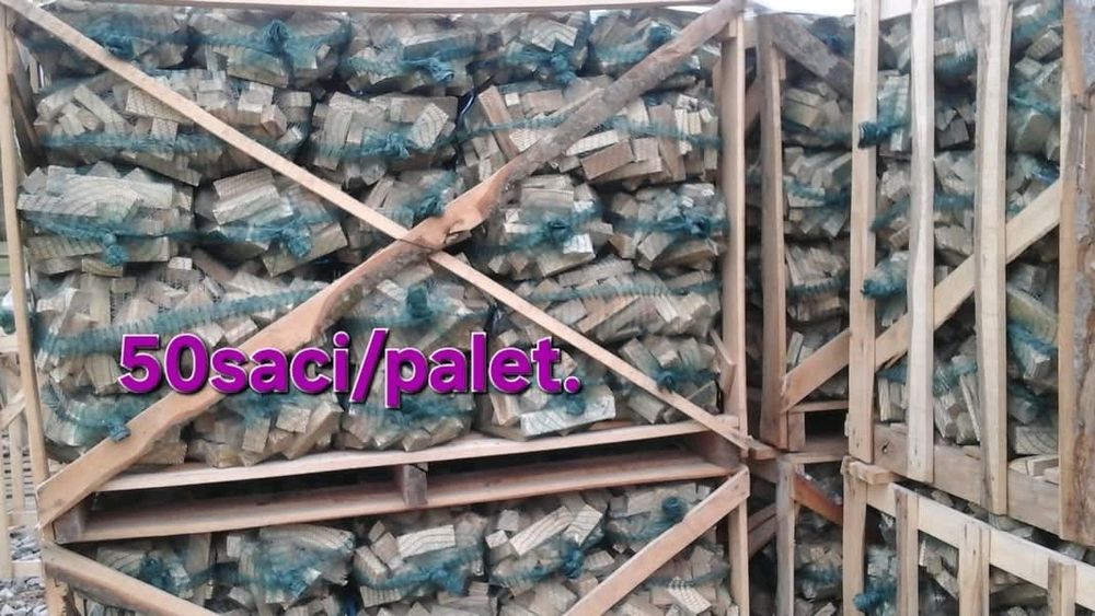 Lemn foc paletizat sau la sac
