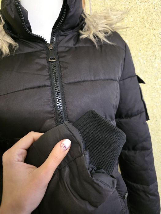 Geacă matlasata călduroasa H&M neagra, S