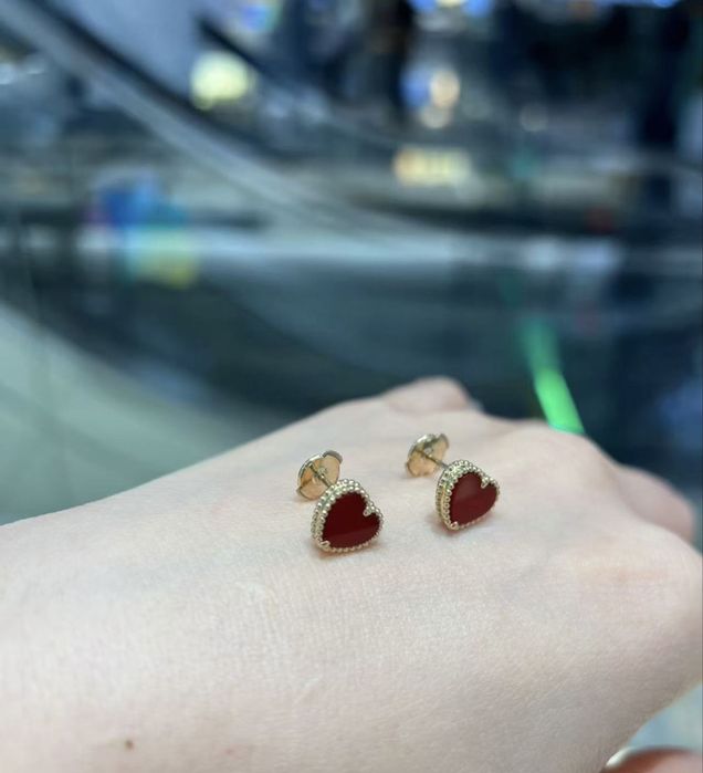 Van cleef heart серьги