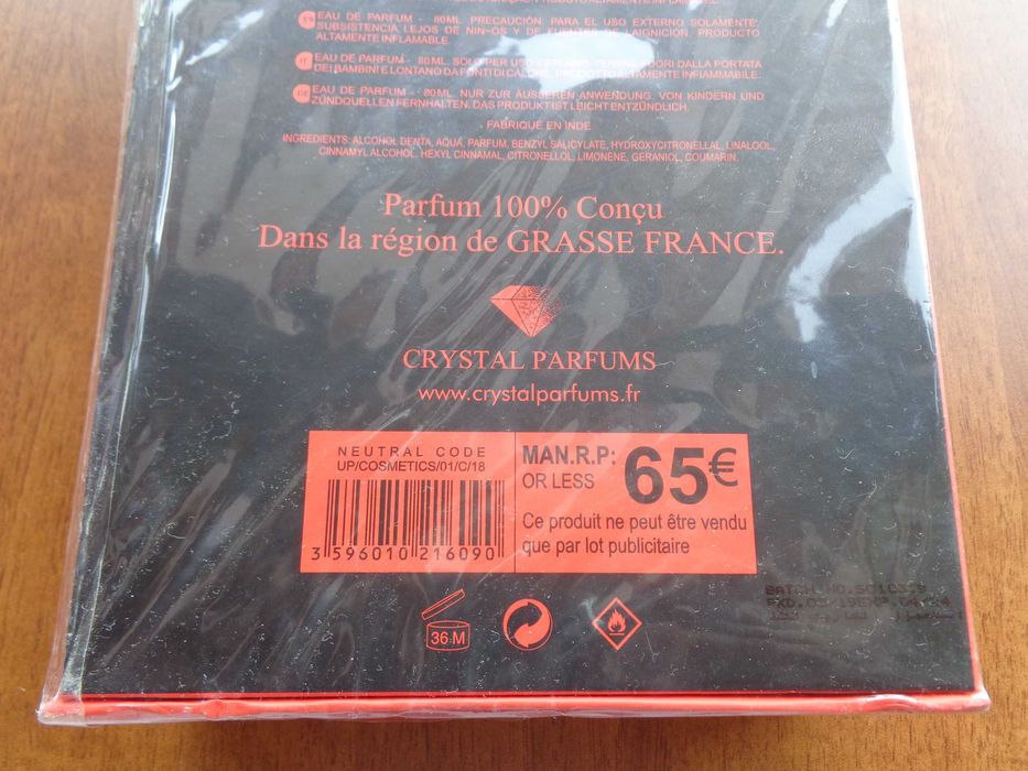 Френски дамски парфюм спрей Elegance 80ml с форма на дамска обувка