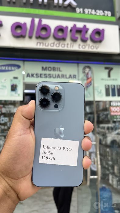 Iphon 13 pro 100 128