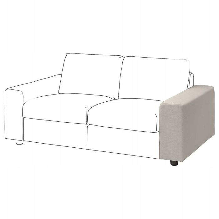 Ikea, широк подлакътник Vimle, цвят gunnared бежов - 4 броя