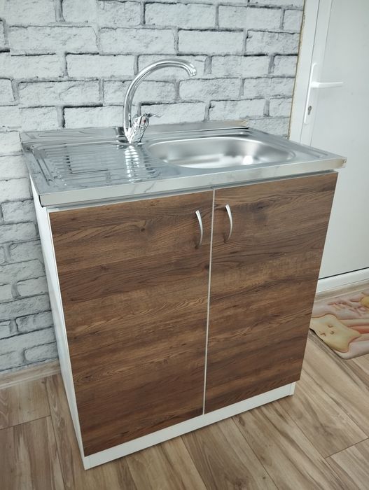 Шкаф с мивка +батерия+сифон