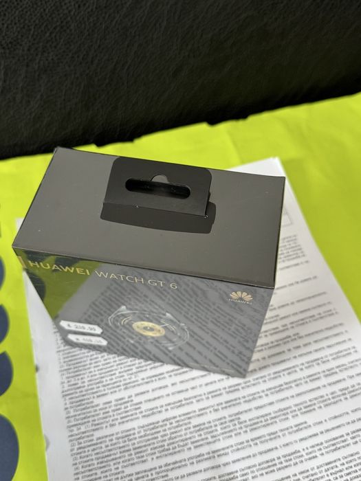***ЗАПЕЧАТАН 46mm Huawei watch GT 6 Гаранция Yettel 2028г. Black GT6
