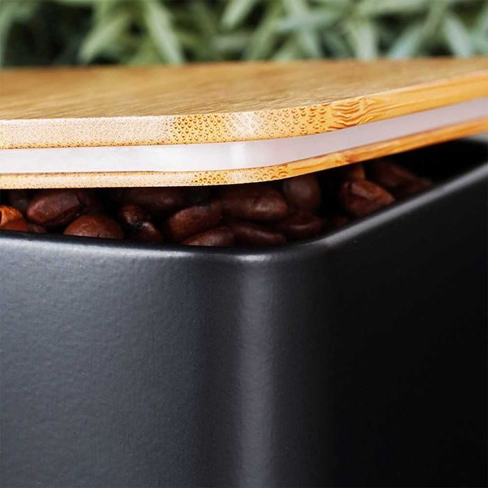 Комплект Кутия за Хляб и 3 буркани за съхранение на Кафе, Чай и Захар