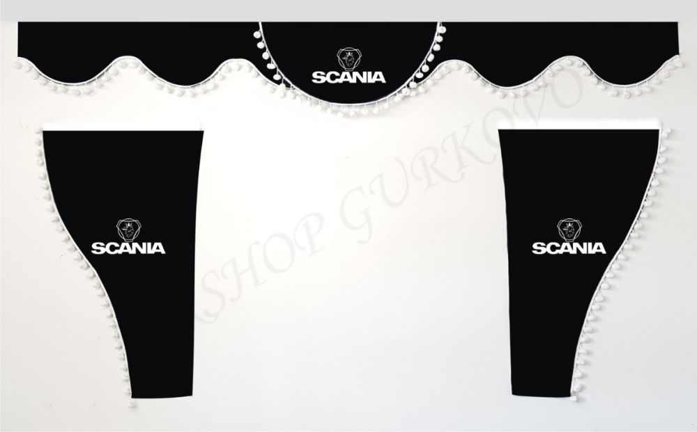 Комплект пердета с топчета(две странични и едно челно) SCANIA/СКАНИЯ