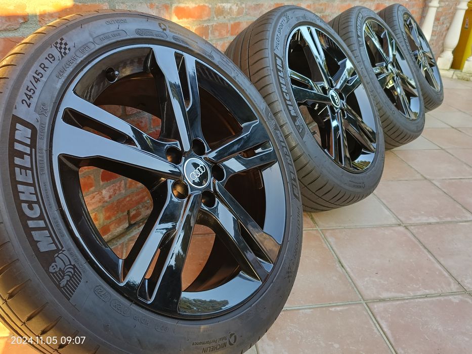 Jante originale "19 audi A6 C8 2022, anvelope Michelin 245 45 R19 AO