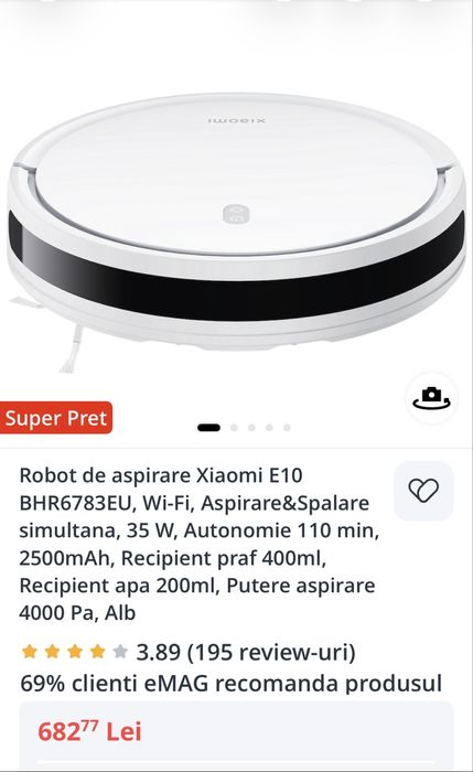 Robot aspirare Xiaomi E10