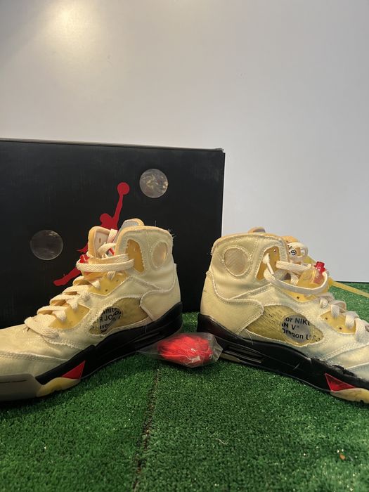 Nike air jordan 5 Sail x Off white