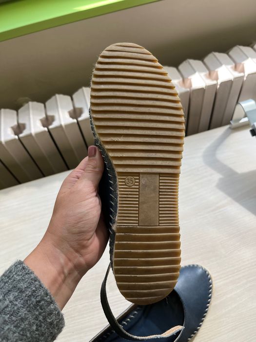 Balerini, pantofi piele cu aplicatie de pasla Benvenuti