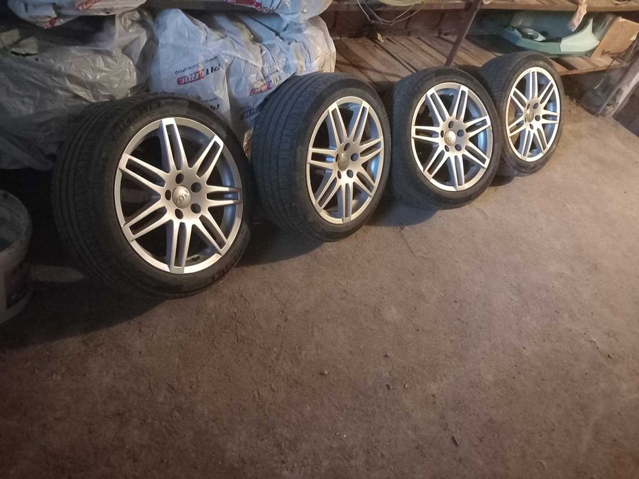 Джанти 17 за Ауди Audi, 5х112 с летни гуми Michelin