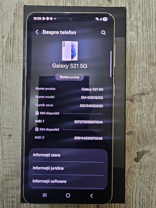 Samsung S21 5G 128 Gb in stare perfecta