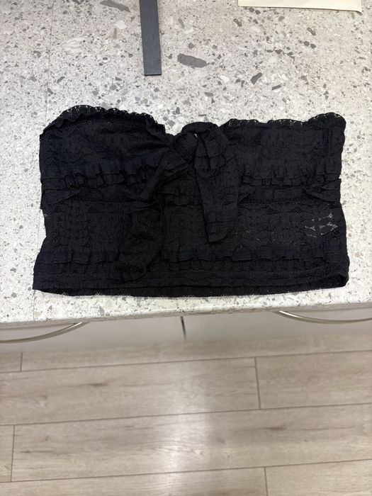 Дантелен потник и кафяв потник