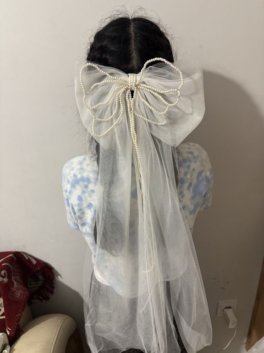 Бальное, белое платье для девочки