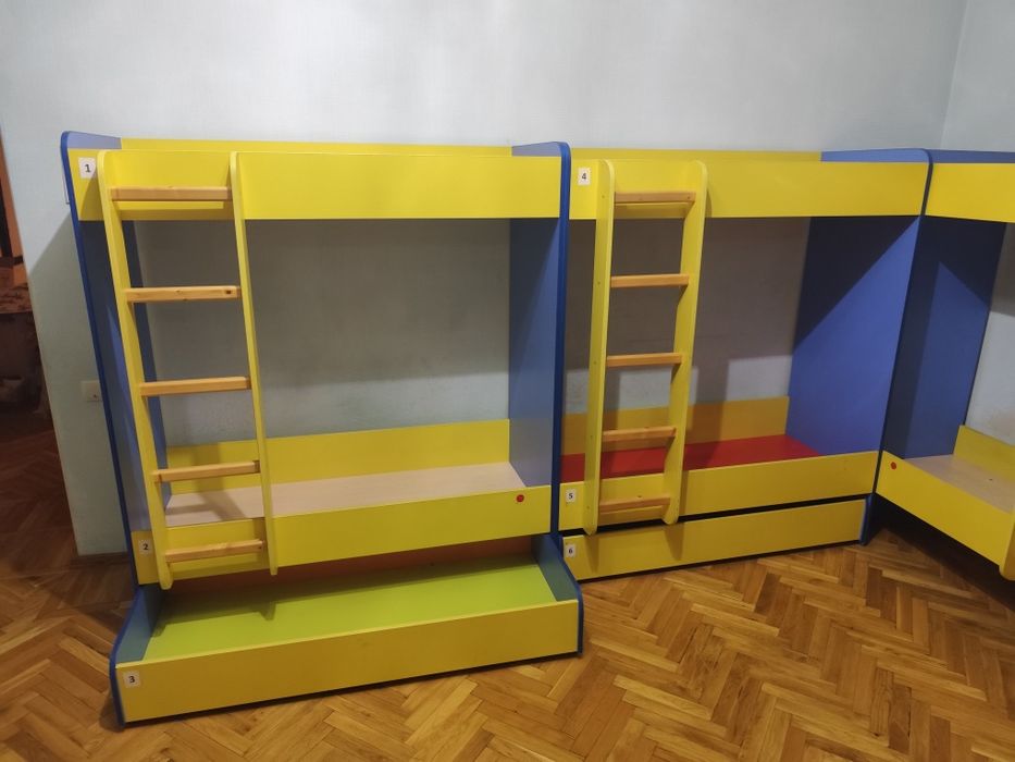 Кровать 2х ярусная для детского сада