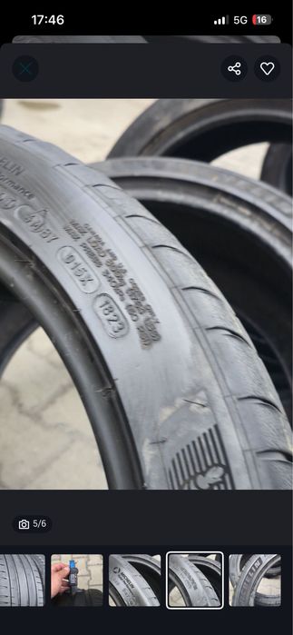 Оригинални джанти(AUDI) със гуми Michelin pilot sport 4s спорт пакет