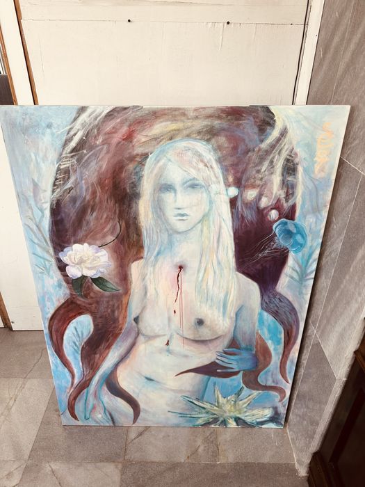 Голяма авторска картина 100×137 см – съвременно изкуство, 2008 г.