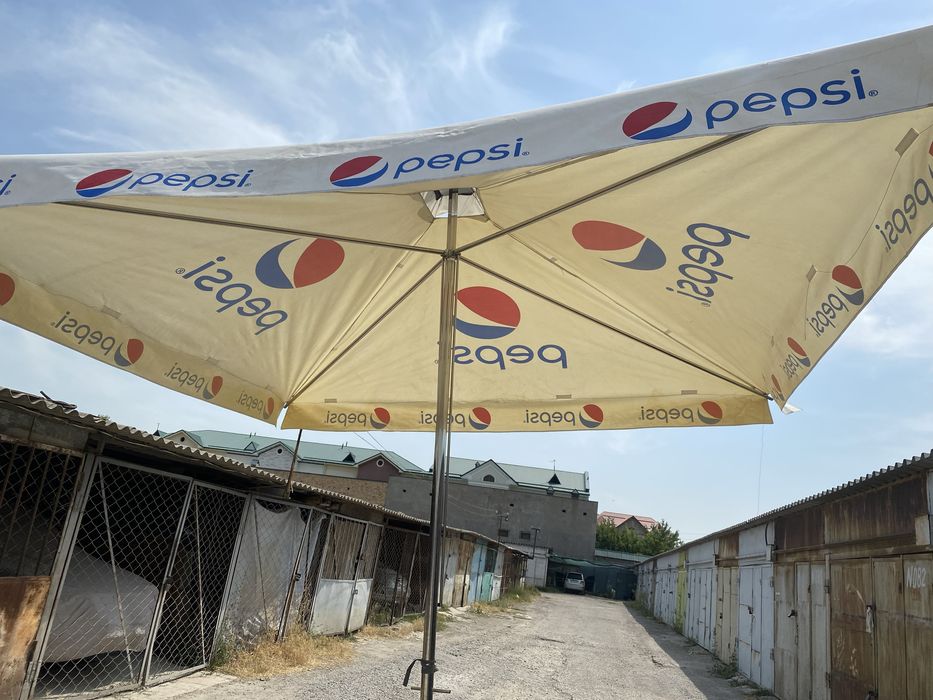 * большие садовые зонты 4х4 из нержавейки