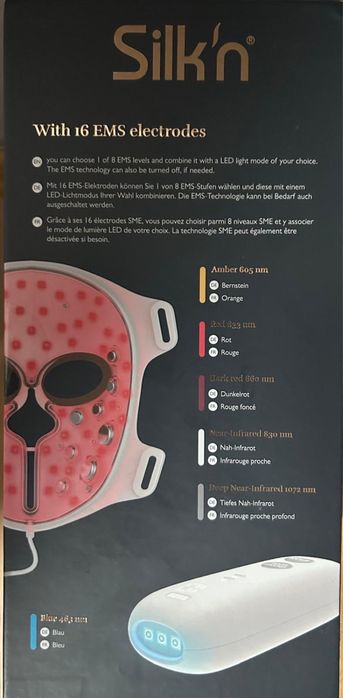 mască de față Silk'n LED EMS Face Mask