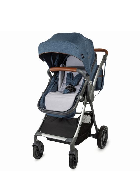 Carucior 3 in 1 Coccolle Acero, transformabil, Albastru