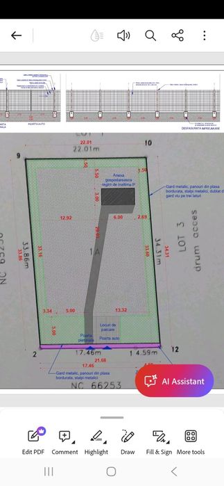 Teren vânzare, intravilan cu anexă gospodărească (container)