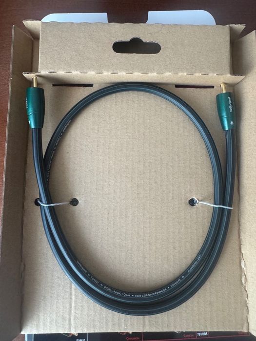 Cablu Digital Coaxial Audio Hi-Fi AudioQuest Forest, 0.75m, nou, factura, garantie