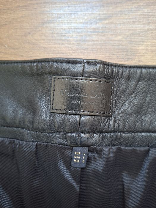 Pantaloni piele Massimo Dutti L