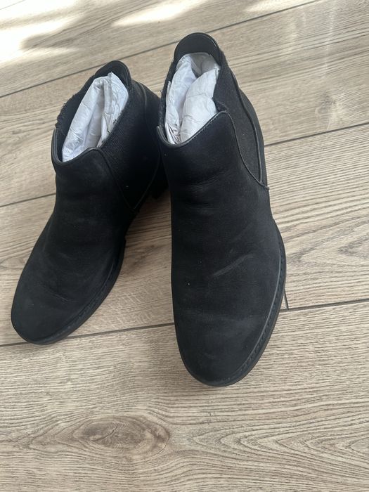 Зимние замшевые(Нубук) ботинки Челси