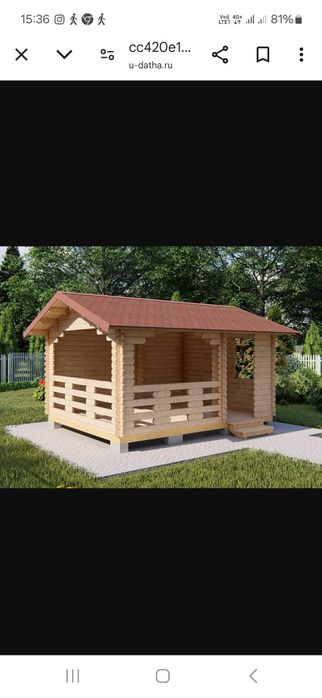 Беседки- тапчаны из дерева