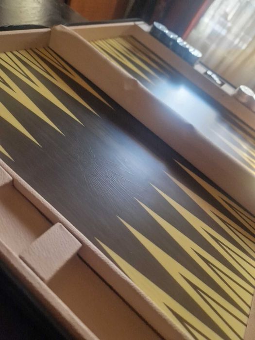 Table cu Pucuri din Lemn cu Piele Impecabil Noi Nefolosite Servieta