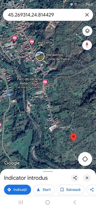 Teren intravilan Corbi  , Arges , Mănăstirea Corbii de Piatra