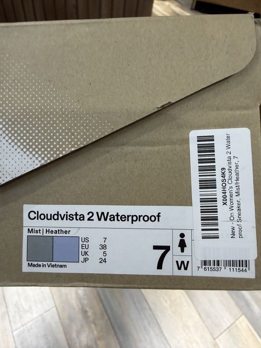 On Cloud running Cloudvista 2 водонепроницаемые кроссвоки